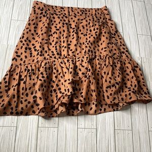 455-THE RITZY GYPSY Animal Print Skirt